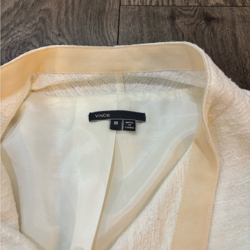 VINCE Frise Textured Asymmetric Zip Moto Biker Jacket - Picture 2 of 4